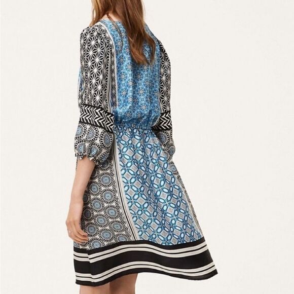 "LOFT" MULTI-COLOR MEDALLION
CASUAL BLOUSON BOHO DRESS
SIZE: S - Picture 4 of 10